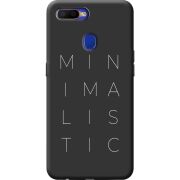 Черный чехол BoxFace OPPO A12 Minimalistic