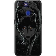 Черный чехол BoxFace OPPO A12 Wolf