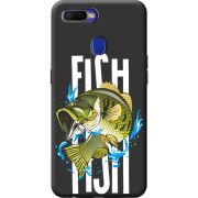 Черный чехол BoxFace OPPO A12 Fish