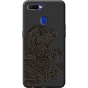 Черный чехол BoxFace OPPO A12 Chinese Dragon