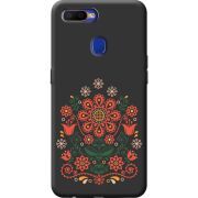 Черный чехол BoxFace OPPO A12 Ukrainian Ornament