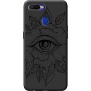 Черный чехол BoxFace OPPO A12 Eye