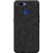 Черный чехол BoxFace OPPO A12 Leaves