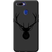 Черный чехол BoxFace OPPO A12 Deer