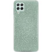 Чехол с блёстками Samsung A225 Galaxy A22 Зеленый
