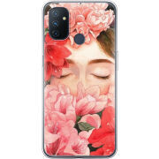 Чехол BoxFace OnePlus Nord N100 Girl in Flowers