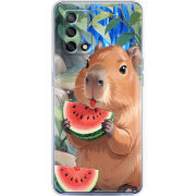 Чехол BoxFace OPPO A74 Капібара з кавуном