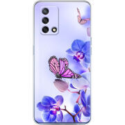 Чехол BoxFace OPPO A74 Orchids and Butterflies