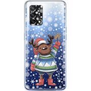 Прозрачный чехол BoxFace OPPO A74 Christmas Deer with Snow