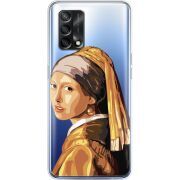 Прозрачный чехол BoxFace OPPO A74 Девушка с жемчужной серёжкой