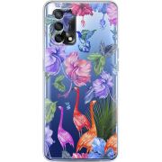 Прозрачный чехол BoxFace OPPO A74 Flamingo