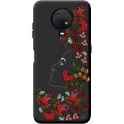 Черный чехол BoxFace Nokia G20 3D Ukrainian Muse