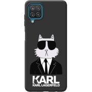 Черный чехол BoxFace Samsung A225 Galaxy A22 Cat in Black