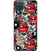 Черный чехол BoxFace Samsung A225 Galaxy A22 Rock Graffiti