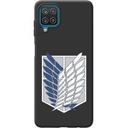 Черный чехол BoxFace Samsung A225 Galaxy A22 Атака Титанов Крылья Свободы