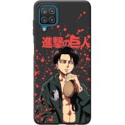 Черный чехол BoxFace Samsung A225 Galaxy A22 Атака Титанов Леви