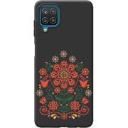 Черный чехол BoxFace Samsung A225 Galaxy A22 Ukrainian Ornament