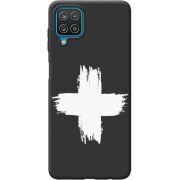 Черный чехол BoxFace Samsung A225 Galaxy A22 Білий хрест ЗСУ