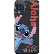 Черный чехол BoxFace Samsung A225 Galaxy A22 Гавайський гість Stich