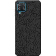 Черный чехол BoxFace Samsung A225 Galaxy A22 Leaves