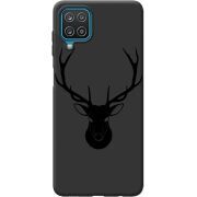 Черный чехол BoxFace Samsung A225 Galaxy A22 Deer