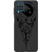 Черный чехол BoxFace Samsung A225 Galaxy A22 Hugin and Munin