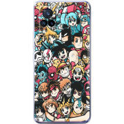 Чехол Uprint Vivo V21 Anime Stickers