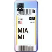 Прозрачный чехол Uprint Vivo V21 Ticket Miami