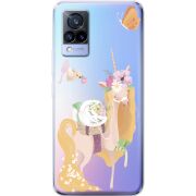 Прозрачный чехол Uprint Vivo V21 Uni Blonde