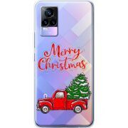 Прозрачный чехол Uprint Vivo V21E Holiday Car
