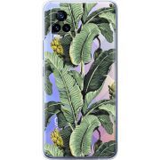 Прозрачный чехол Uprint Vivo V21E Banana Leaves
