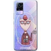 Прозрачный чехол Uprint Vivo V21E Good Morning