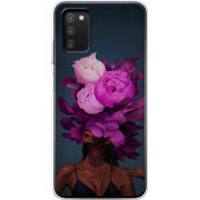 Чехол BoxFace Samsung Galaxy A03s (A037) Exquisite Purple Flowers