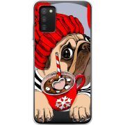 Прозрачный чехол BoxFace Samsung Galaxy A03s (A037) Winter Puggy