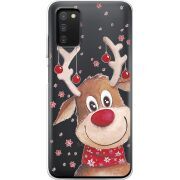 Прозрачный чехол BoxFace Samsung Galaxy A03s (A037) Winter Deer