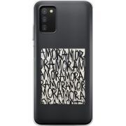 Прозрачный чехол BoxFace Samsung Galaxy A03s (A037) Amor Amor