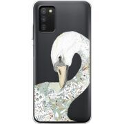 Прозрачный чехол BoxFace Samsung Galaxy A03s (A037) Swan