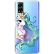 Чехол со стразами Vivo Y31 Unicorn Queen