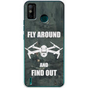 Чехол BoxFace Tecno Spark 6 Go Дрон Fly Around