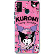Чехол BoxFace Tecno Spark 6 Go День народження Kuromi