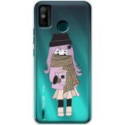 Прозрачный чехол BoxFace Tecno Spark 6 Go Winter Morning Girl