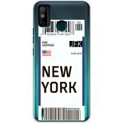 Прозрачный чехол BoxFace Tecno Spark 6 Go Ticket New York