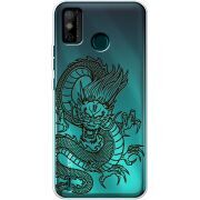 Прозрачный чехол BoxFace Tecno Spark 6 Go Chinese Dragon