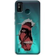 Прозрачный чехол BoxFace Tecno Spark 6 Go Нападение Титана