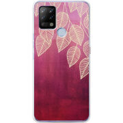 Чехол BoxFace Tecno POVA Gold Leaves