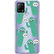Прозрачный чехол BoxFace Tecno POVA с 3D-глазками HIYA