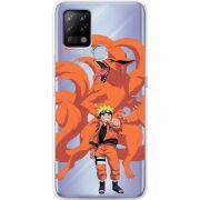 Прозрачный чехол BoxFace Tecno POVA Naruto and Kurama