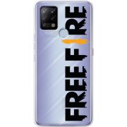 Прозрачный чехол BoxFace Tecno POVA Free Fire Black Logo