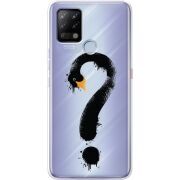 Прозрачный чехол BoxFace Tecno POVA Swan question