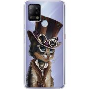 Прозрачный чехол BoxFace Tecno POVA Steampunk Cat